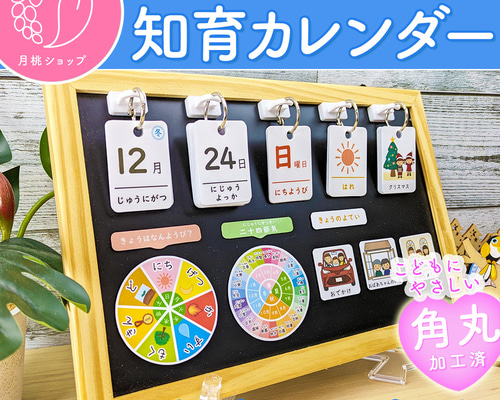 シンプル】前向き日めくりカレンダー 知育 視覚支援 保育教材