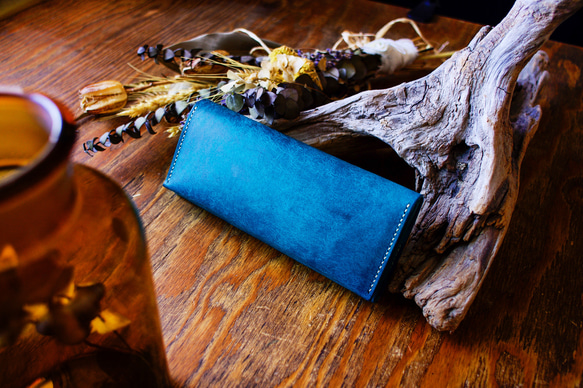 No.12 Long Wallet【ORTENSIA BLUE】 1枚目の画像