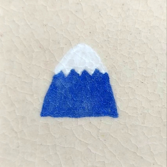 陶のネジネジ取っ手付き長皿【まろやか富士山】 7枚目の画像