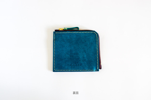 No.28 L-Zip Wallet【ORTENSIA BLUE】 3枚目の画像