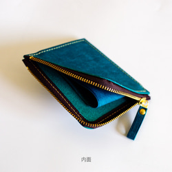 No.28 L-Zip Wallet【ORTENSIA BLUE】 4枚目の画像