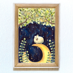 水彩画原画 江ノ電と湘南の海・日坂から ＃670 絵画 syoumei