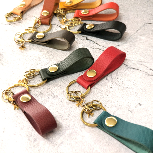 名入れ無料　シンプルキー飛行機チャーム付き　ネームタグ　アリゾナｋｅｙホルダー　お揃いで　新色　グレー追加 6枚目の画像