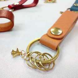 名入れ無料　シンプルキー飛行機チャーム付き　ネームタグ　アリゾナｋｅｙホルダー　お揃いで　新色　グレー追加 12枚目の画像