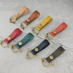 名入れ無料　シンプルキー飛行機チャーム付き　ネームタグ　アリゾナｋｅｙホルダー　お揃いで　新色　グレー追加 10枚目の画像