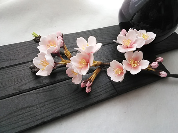 《訂製》❁陶土花櫻花樹一株，室內花，單瓶❁ 第4張的照片