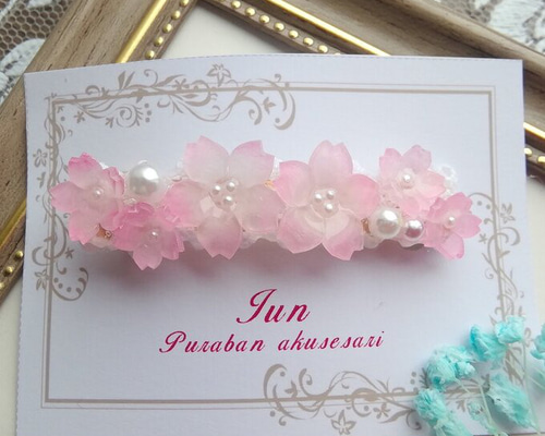お花バレッタ 236 フリルのお花ミニバレッタ｜Yahoo!フリマ（旧PayPayフリマ）
