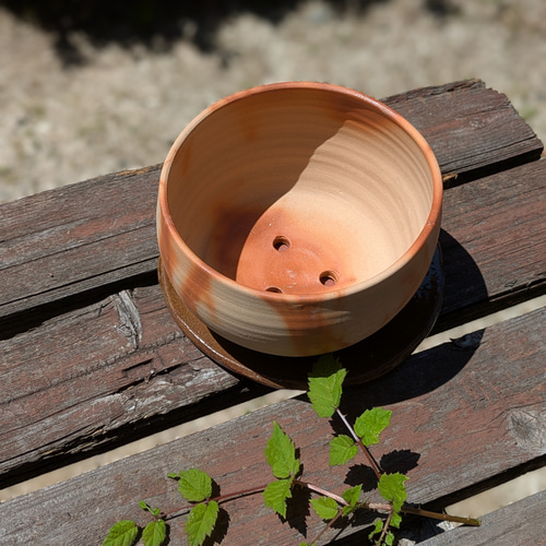 備前焼 植木鉢 大きめ 一輪挿し・花瓶・花器 aco 通販 15611169