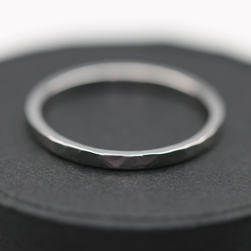 平打ち槌目リング ハードプラチナ Pt900 指輪・リング TripTrap 通販  