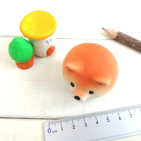 Shiba Inu Ball 小狗雕像 第6張的照片