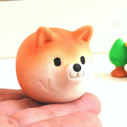 Shiba Inu Ball 小狗雕像 第7張的照片