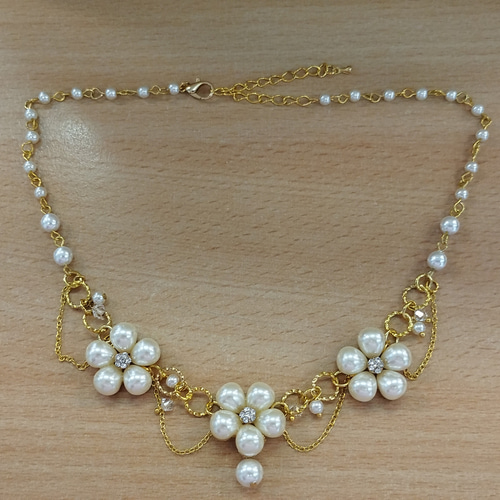 ご購入済みです【美品】素敵なビーズの2連ネックレス 脂っこく