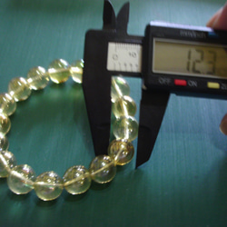 ゴールドオーラ水晶　ブレスレット　１２mm珠 5枚目の画像