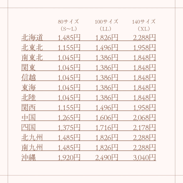 2023年4月1日からの送料値上げについてのお知らせ 3枚目の画像