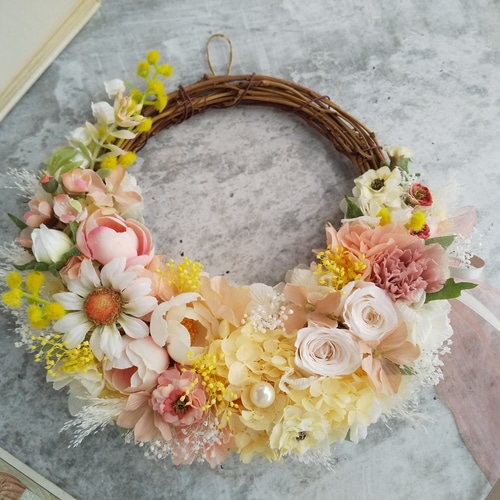 パンママ♡ミモザ♡フラワーリース 3姉妹のお花屋さんhiromi | ＊ 明日は#ミモザの日 🌼 ミモザの