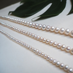 pearl necklace_珍珠項鍊 淡水珍珠 白色珍珠 各尺寸珍珠 客製化 第3張的照片