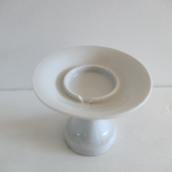白磁の灯明皿・油皿 ( アンティーク雑貨)/ハンドメイド素材 2枚目の画像