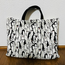 【再販】ペンギンのレッスンバッグ 1枚目の画像