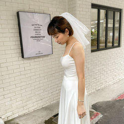 miller米樂婚飾品牌 - 點點短頭紗/短頭紗 第8張的照片