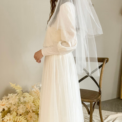 Miller 米樂婚飾品牌 - 素紗.雙層素頭紗.新娘頭紗 第2張的照片