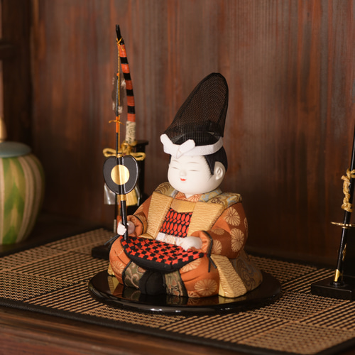 五月人形 木目込み人形 【大将】橙 五月人形・こいのぼり 有松人形工房