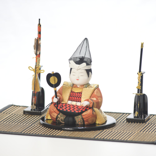 五月人形 木目込み人形 【大将】橙 五月人形・こいのぼり 有松人形工房