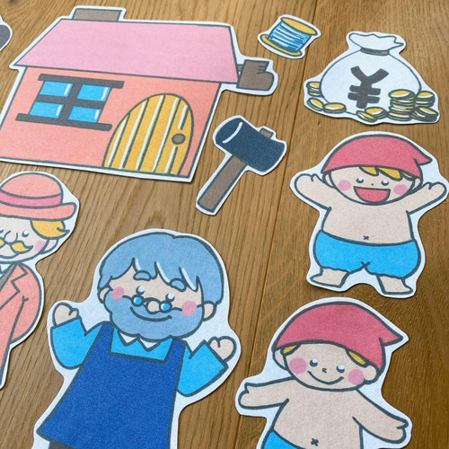こびとのくつや パネルシアター お話 物語 台本つき おもちゃ