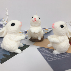 兔子蠟燭 兔蠟燭 兔子造型蠟燭 小白兔蠟燭 兔子 站立兔 小白兔 第3張的照片