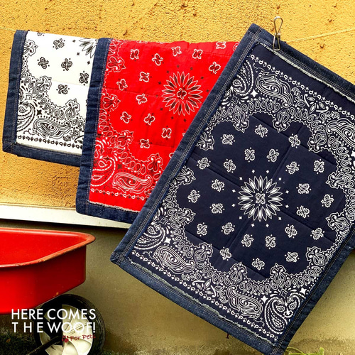 ペットグッツ マナーマット ハンドメイド 犬用カフェマット オシャレ