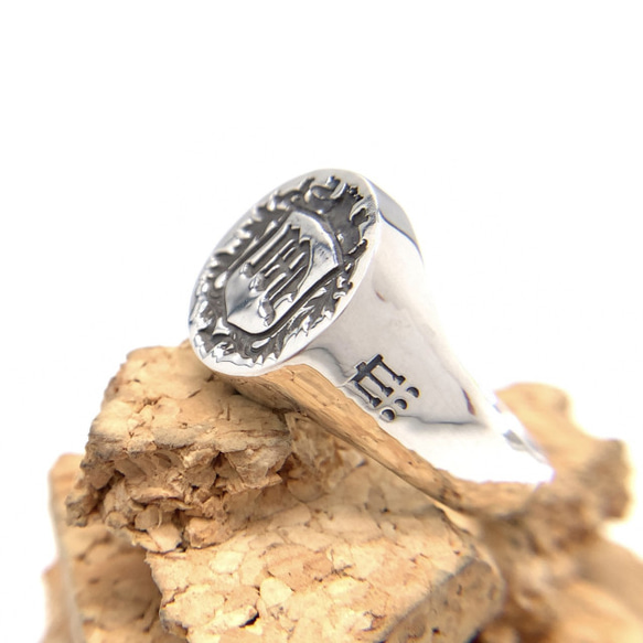 オーダーメイド可能 シーリングスタンプリング small/文字入れリング/シルバー925/男性へのプレゼント/fc288 