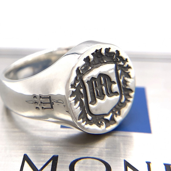 オーダーメイド可能 シーリングスタンプリング small/文字入れリング/シルバー925/男性へのプレゼント/fc288 