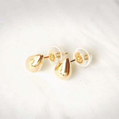 18K K18 18金 ピアス 刻印 18KYG 刻印あり ドロップ スタッド 18K K18 18金 ピアス 刻印 18KYG 刻印あり ドロップ スタッド