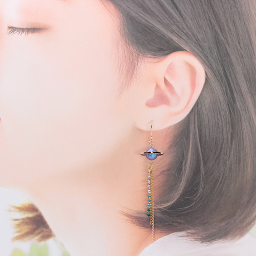 キラキラ流星~2color~(975) ピアス/イヤリング/ノンホールピアス/樹脂 