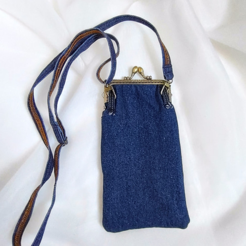 専用*No.24 デニムリメイク【お財布付 スマホショルダー・短財布