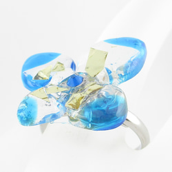 ありったけのクォーツに紫陽花が咲くように、君の笑顔も咲き乱れてほしい♪(創作リング)SR858 3枚目の画像