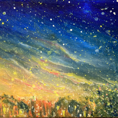 北欧ノルウェーベルゲンヨーロッパ風景画アクリル画絵画水彩画額縁