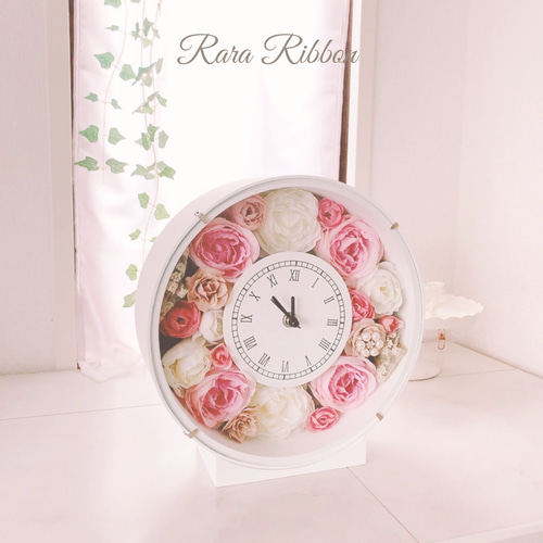 花時計 壁掛け時計 ギフト おしゃれ プレゼント 両親贈呈用