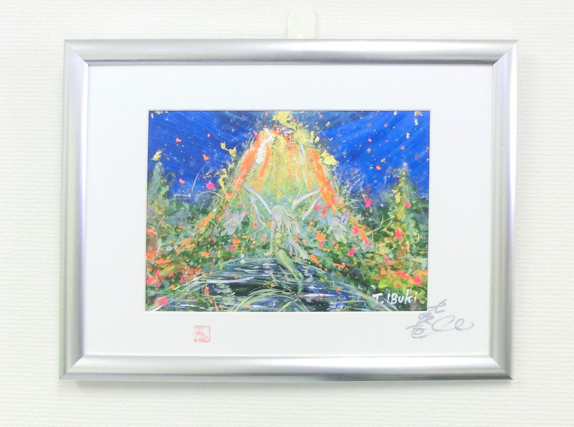 開運絵画　❀金箔パワーストーンアクリル絵画❀ 開運絵画　❀金箔パワーストーンアクリル絵画❀