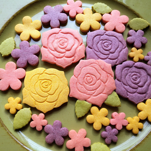 Creema限定』Thank You缶 バラのアイシングクッキー缶※ローズの