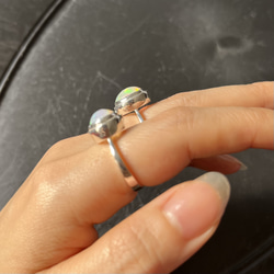 ［opal×silver ring］オパールリング、シルバーリング 15枚目の画像