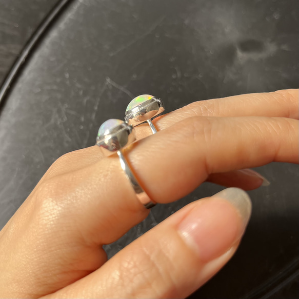 ［opal×silver ring］オパールリング、シルバーリング 15枚目の画像