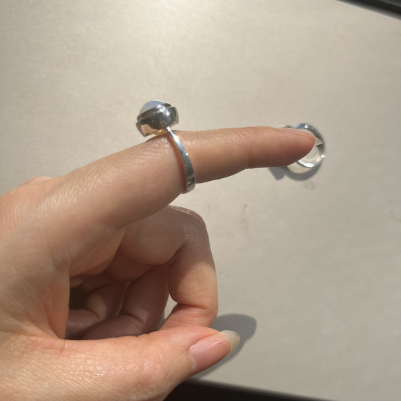 ［opal×silver ring］オパールリング、シルバーリング 9枚目の画像