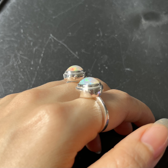 ［opal×silver ring］オパールリング、シルバーリング 13枚目の画像