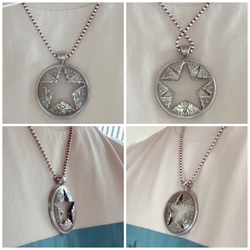 アメリカ カットコイン ペンダント モルガンダラー ネックレス 銀貨 シルバー900% アクセサリー ブランド ReD 2枚目の画像