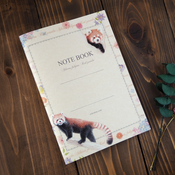 レッサーパンダのノート 3枚目の画像
