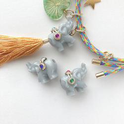 3way BAG CHARM:「Elephant」animal journey 6枚目の画像