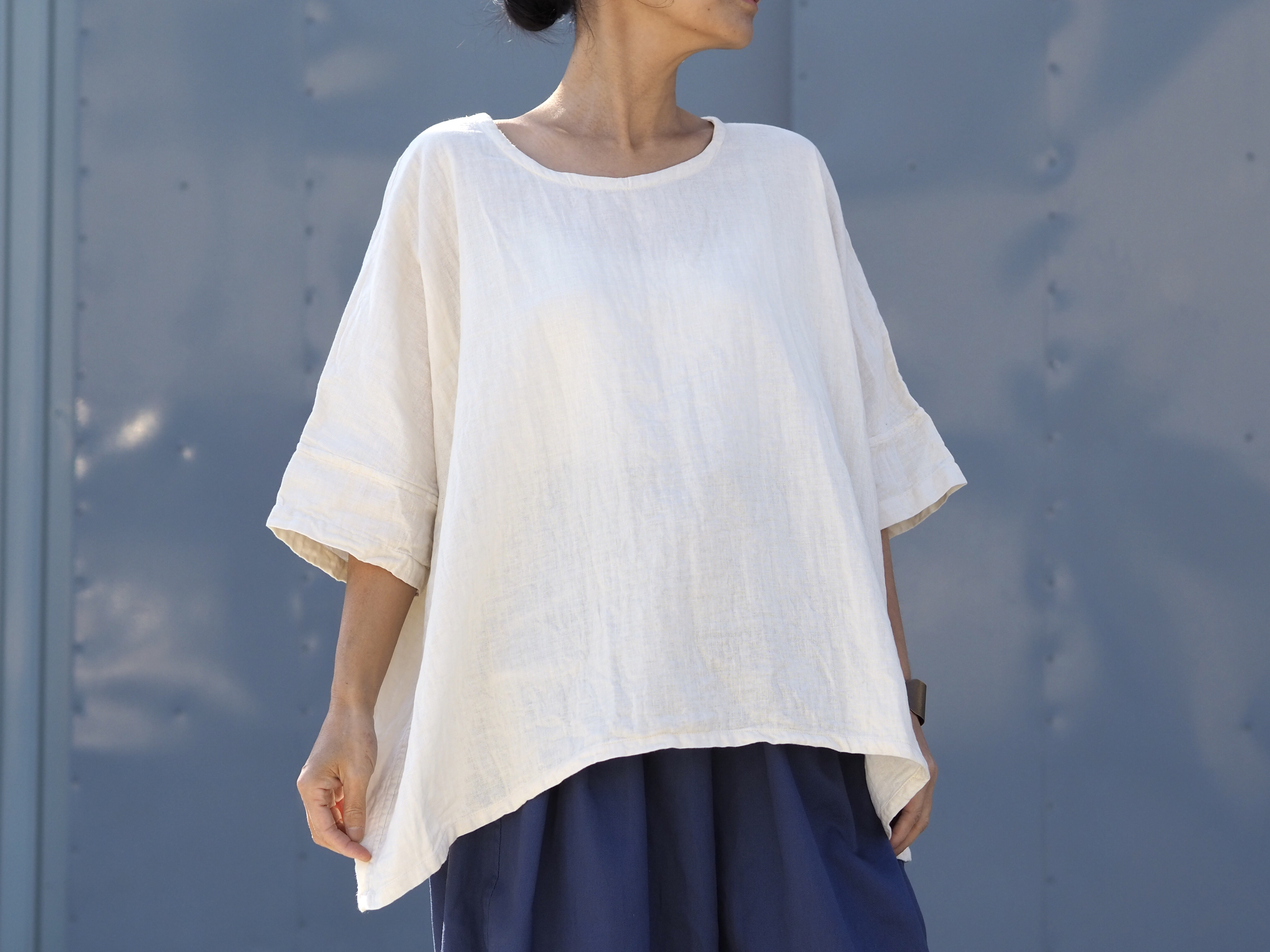 《新色/キナリ》春夏ダブルガーゼのトップス 4,900円
