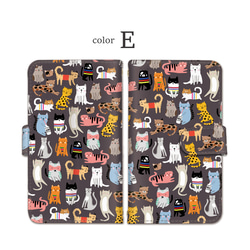 ネコ好き 可愛い ブサ猫 ベルトタイプ 手帳型 スマホケース アイフォン アンドロイド対応多数 animal_0113a 14枚目の画像