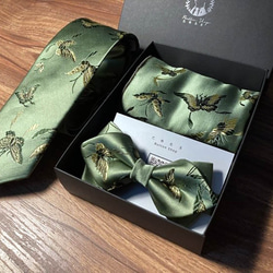 Mr. Bart-Blue Lake Green-Butterfly-Tie-Neckties 7枚目の画像