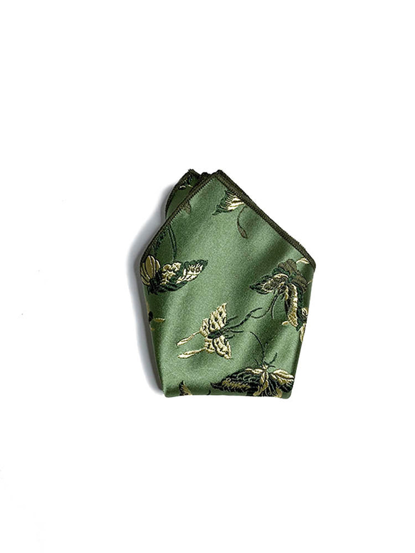 Mr. Bart-green lake green-butterfly-pocket square-pocket square 4枚目の画像